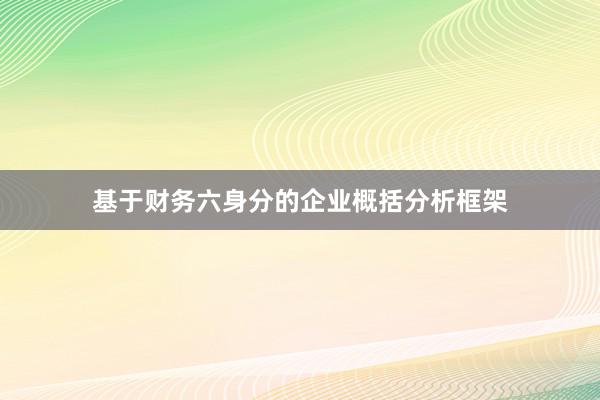 基于财务六身分的企业概括分析框架