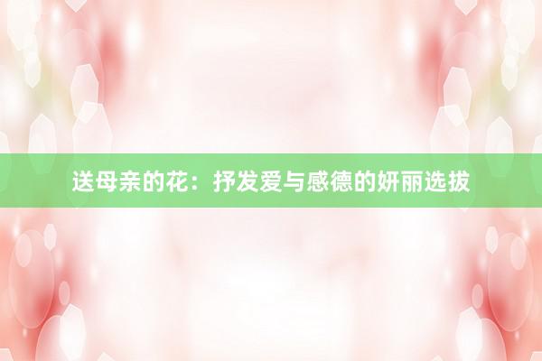送母亲的花：抒发爱与感德的妍丽选拔