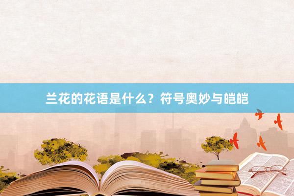 兰花的花语是什么？符号奥妙与皑皑